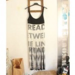 vintage moschino read between the lines dress