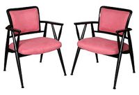 vintage pair 1970s italian lacquered armchairs