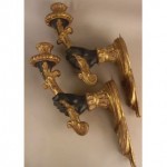 vintage pair blackamoor sconces