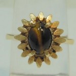 vintage tigers eye ring