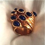 vintage ysl cocktail ring