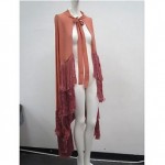 vintage 1920s tiered fringe cape