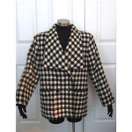 vintage 1980s ysl houndstooth coat