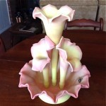 vintage fenton epergne