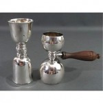 vintage sterling jigger shot glass measures