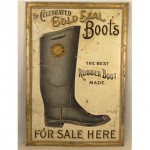 vintage victorian tin advertising sign